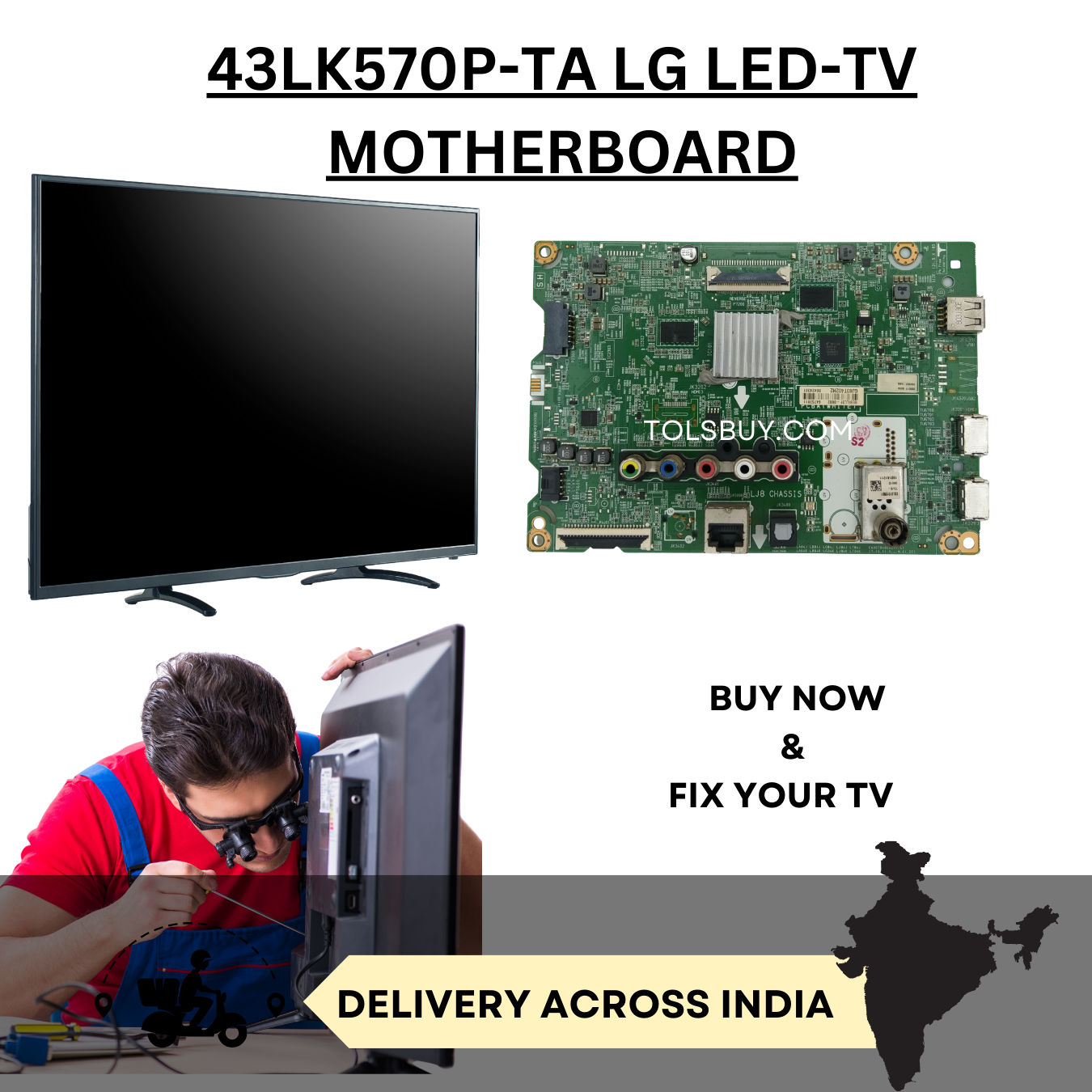 43LK570P-TA LG LED-TV MOTHERBOARD My Store