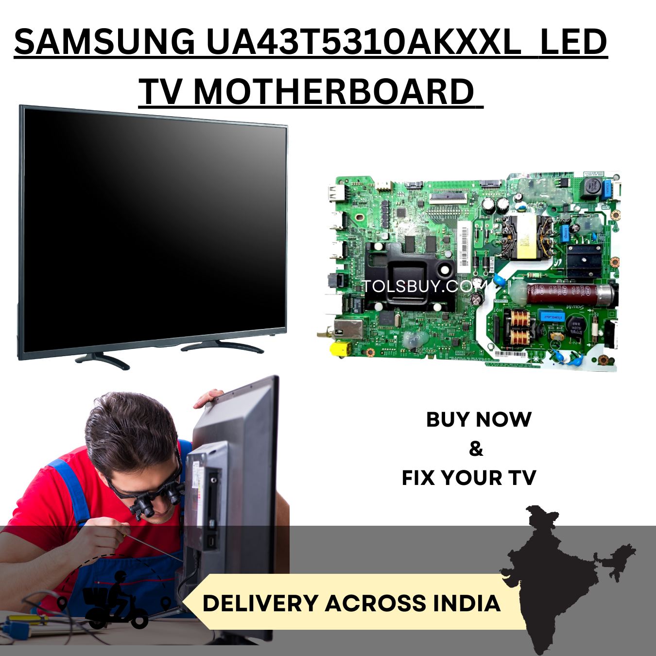 SAMSUNG UA43T5310AKXXL LED TV MOTHERBOARD | Samsung 43 inch Motherboard TOLSBUY