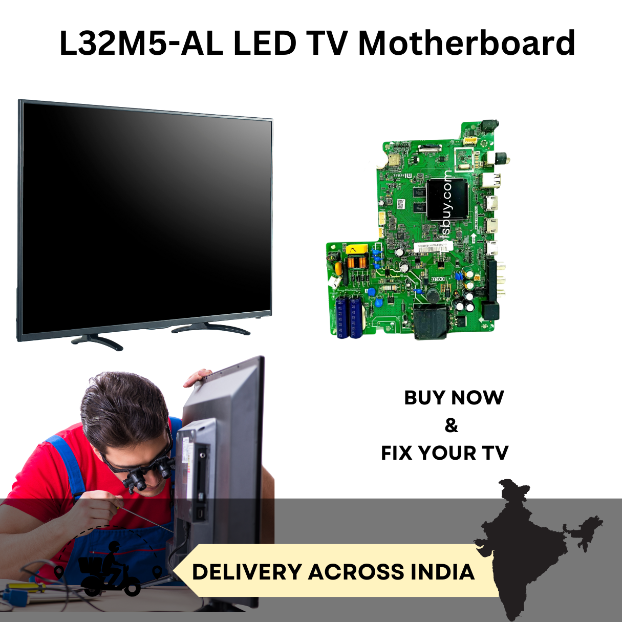 mi l32m5-al led tv motherboard (double ram)