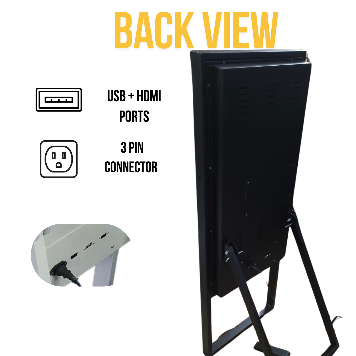 43-Inch A-Type Digital Standee | Advertisement Display My Store