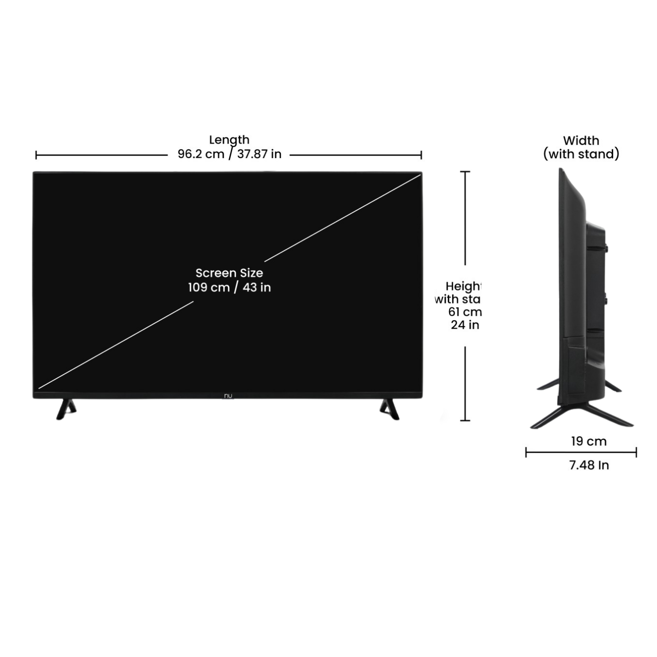 43-Inch Full HD Smart LED TV | Dolby Sound | Set of 2 | Bulk Orders for Commercial Use